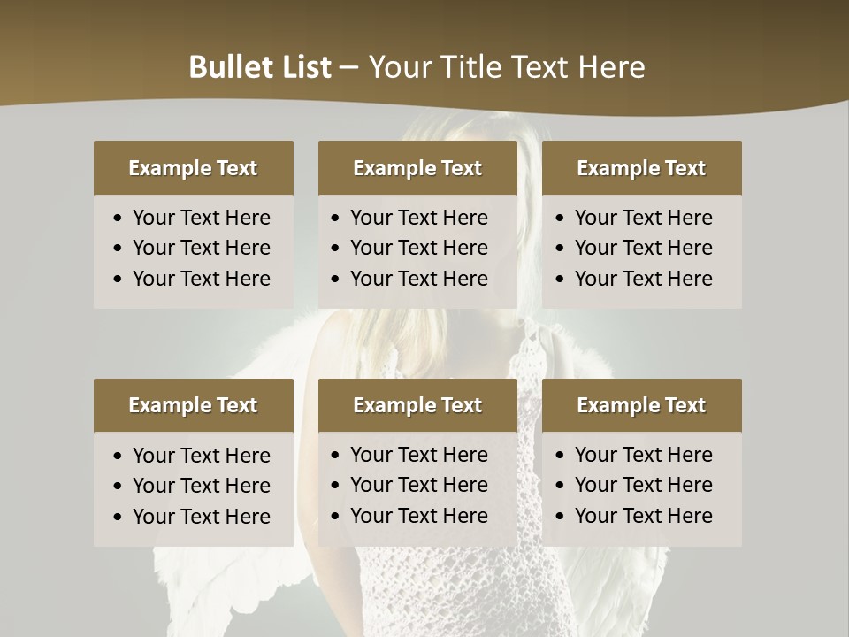 Kid Blond Portrait PowerPoint Template