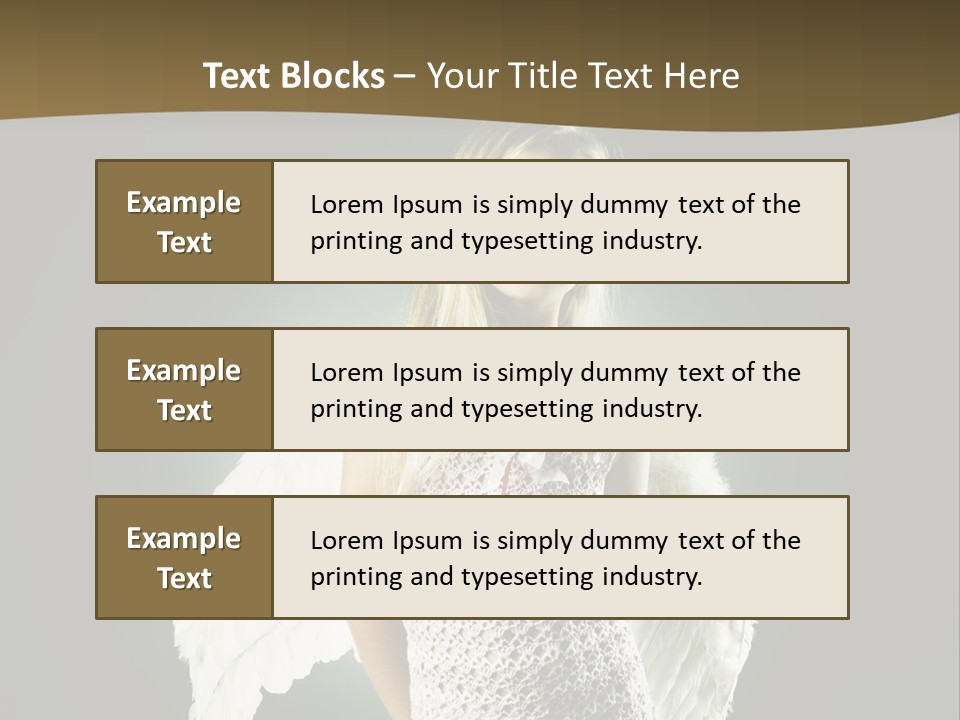 Kid Blond Portrait PowerPoint Template