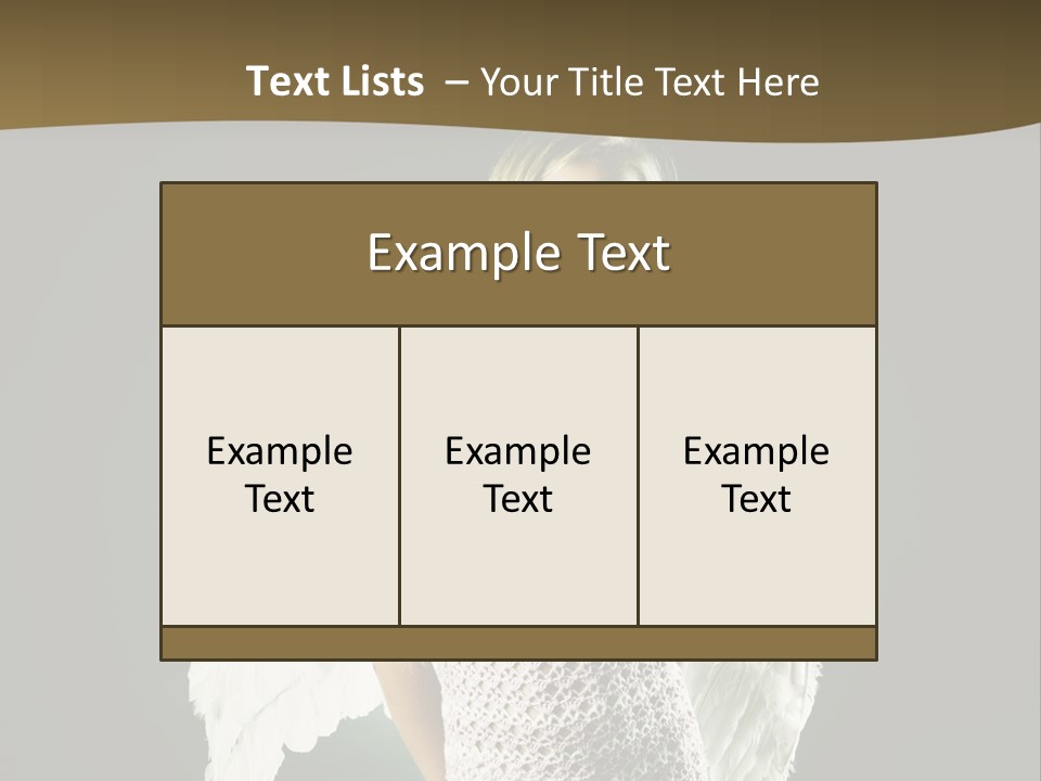 Kid Blond Portrait PowerPoint Template