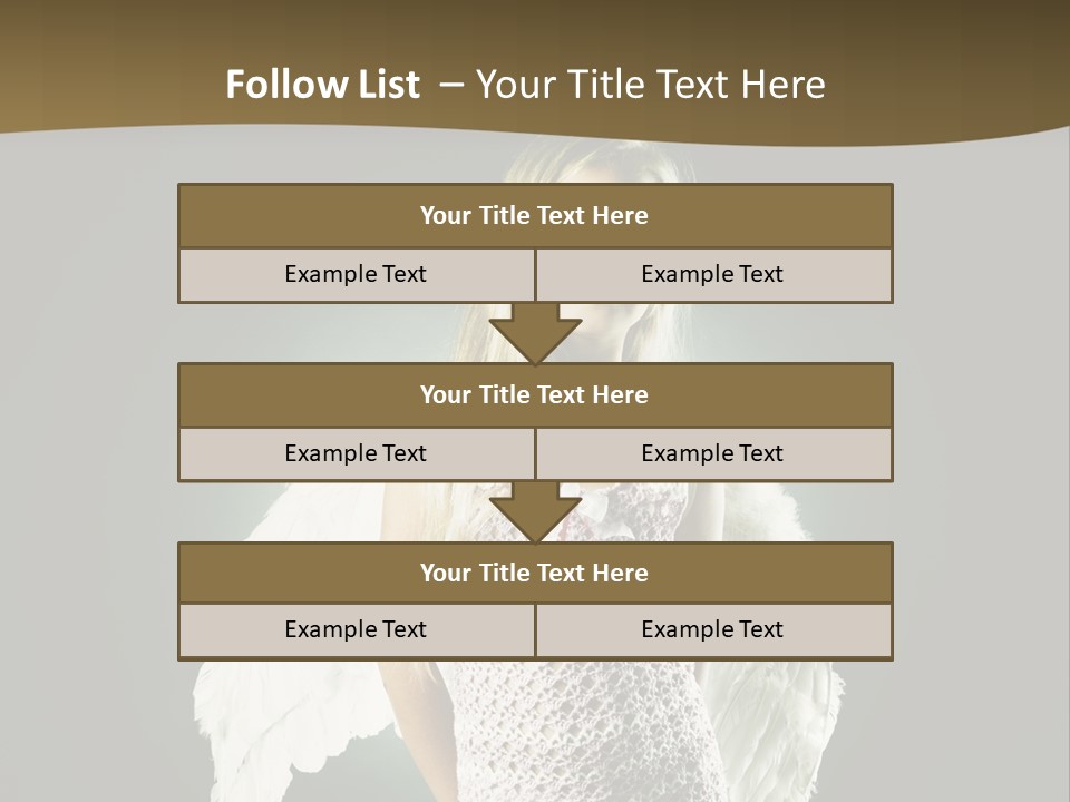 Kid Blond Portrait PowerPoint Template