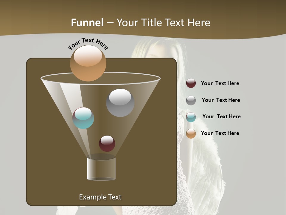 Kid Blond Portrait PowerPoint Template