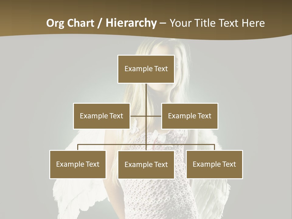 Kid Blond Portrait PowerPoint Template