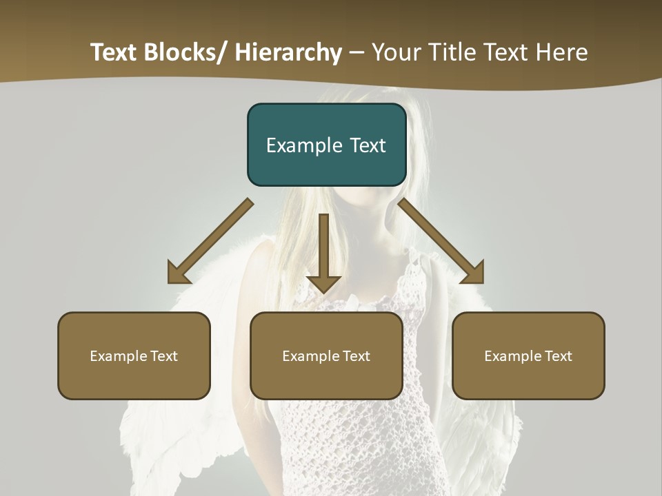 Kid Blond Portrait PowerPoint Template