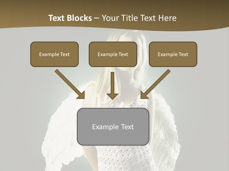 Kid Blond Portrait PowerPoint Template