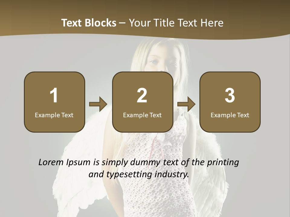 Kid Blond Portrait PowerPoint Template