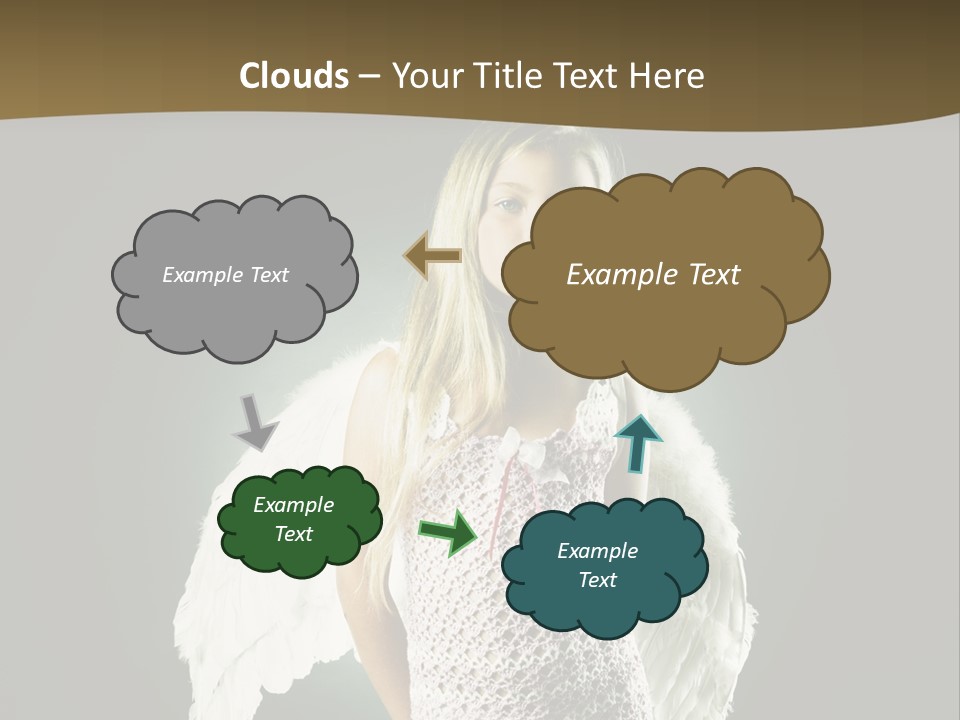 Kid Blond Portrait PowerPoint Template