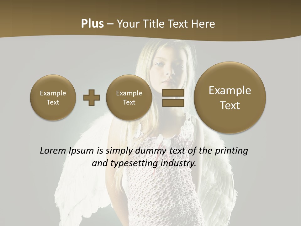 Kid Blond Portrait PowerPoint Template