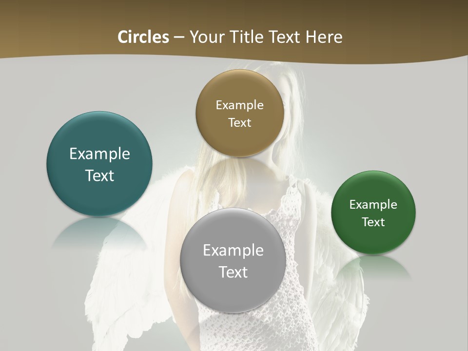 Kid Blond Portrait PowerPoint Template