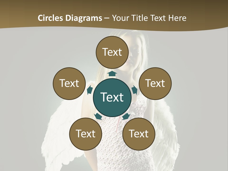 Kid Blond Portrait PowerPoint Template