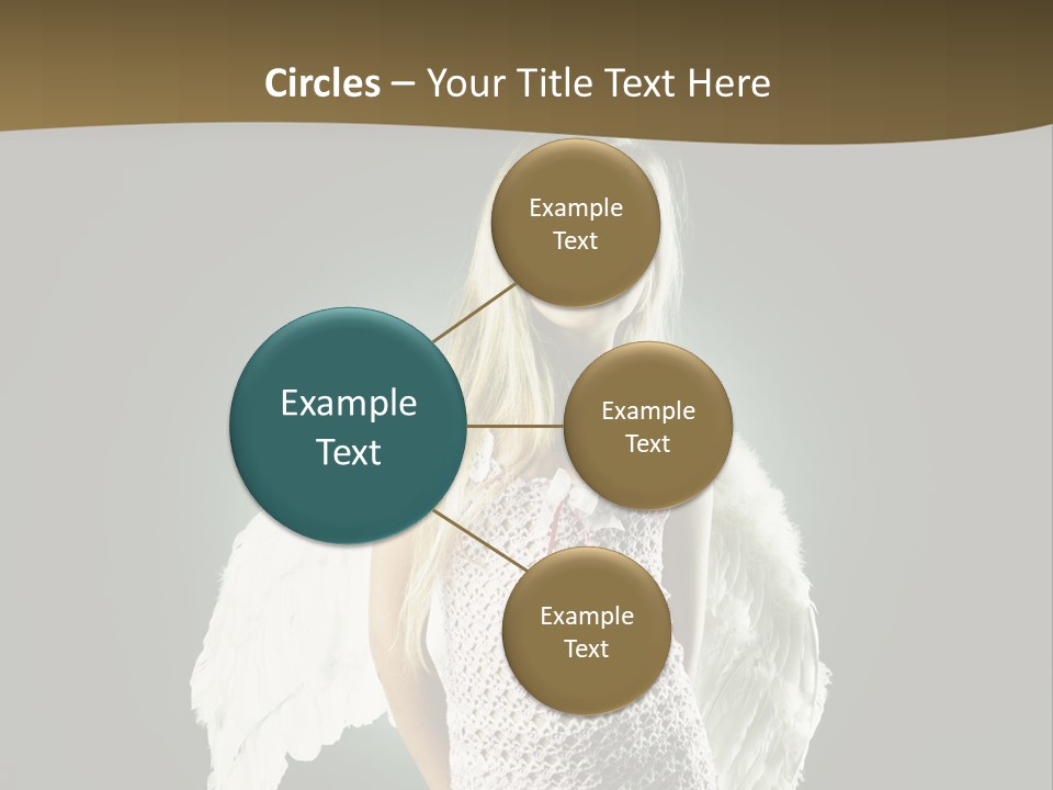 Kid Blond Portrait PowerPoint Template