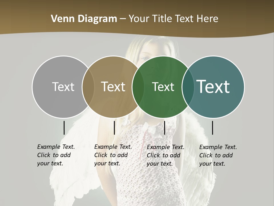 Kid Blond Portrait PowerPoint Template