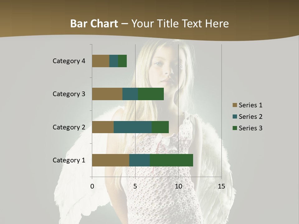 Kid Blond Portrait PowerPoint Template