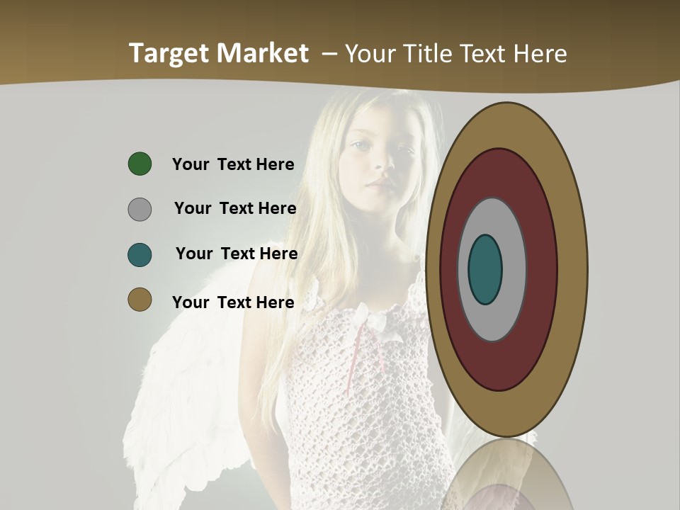 Kid Blond Portrait PowerPoint Template