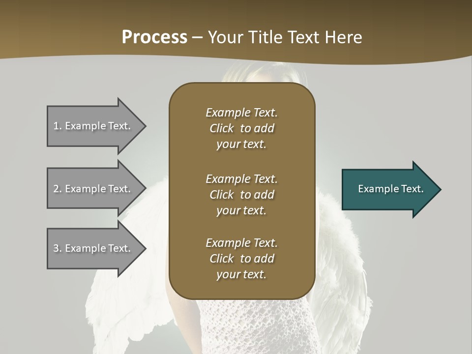 Kid Blond Portrait PowerPoint Template