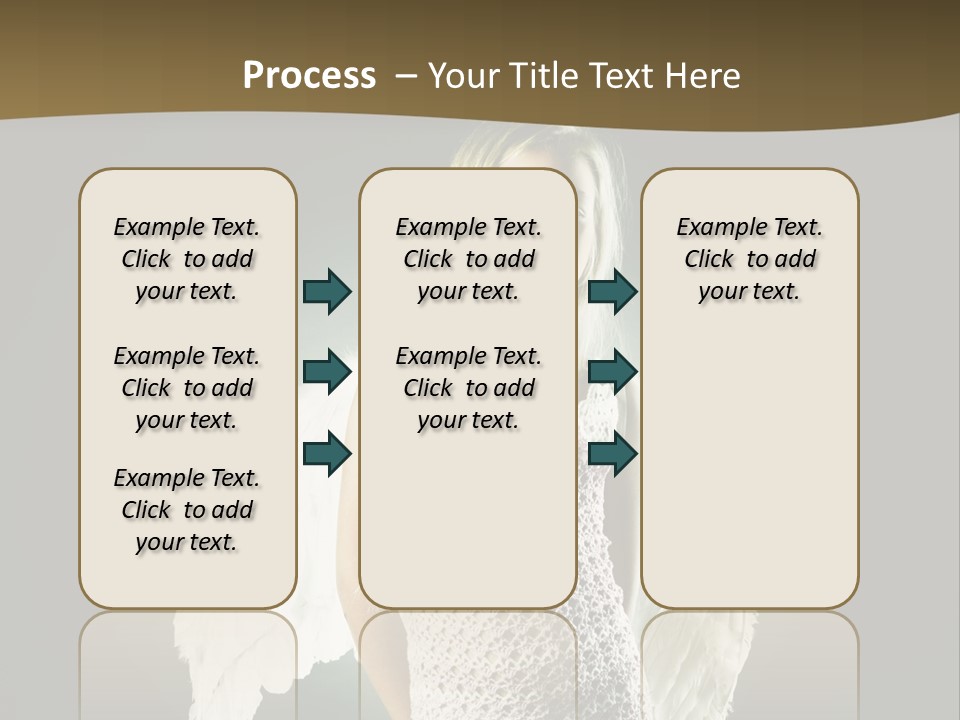 Kid Blond Portrait PowerPoint Template