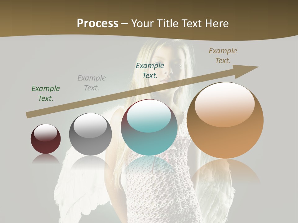 Kid Blond Portrait PowerPoint Template