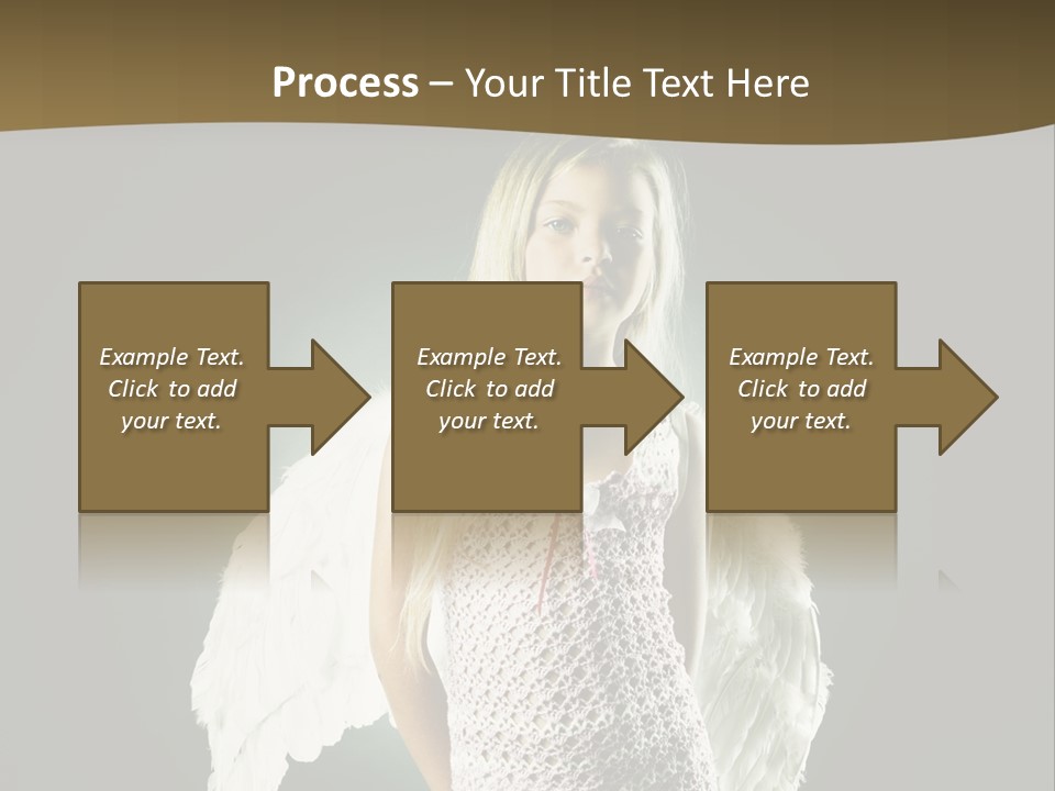 Kid Blond Portrait PowerPoint Template