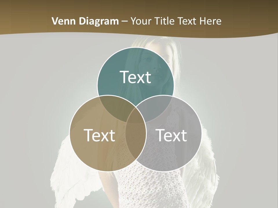 Kid Blond Portrait PowerPoint Template