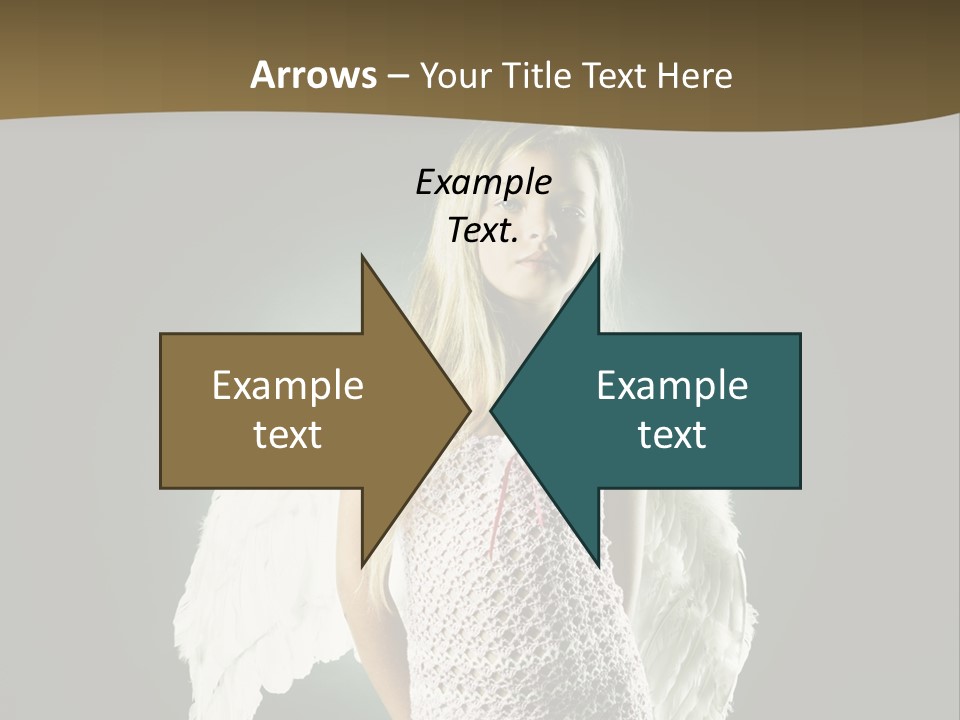 Kid Blond Portrait PowerPoint Template