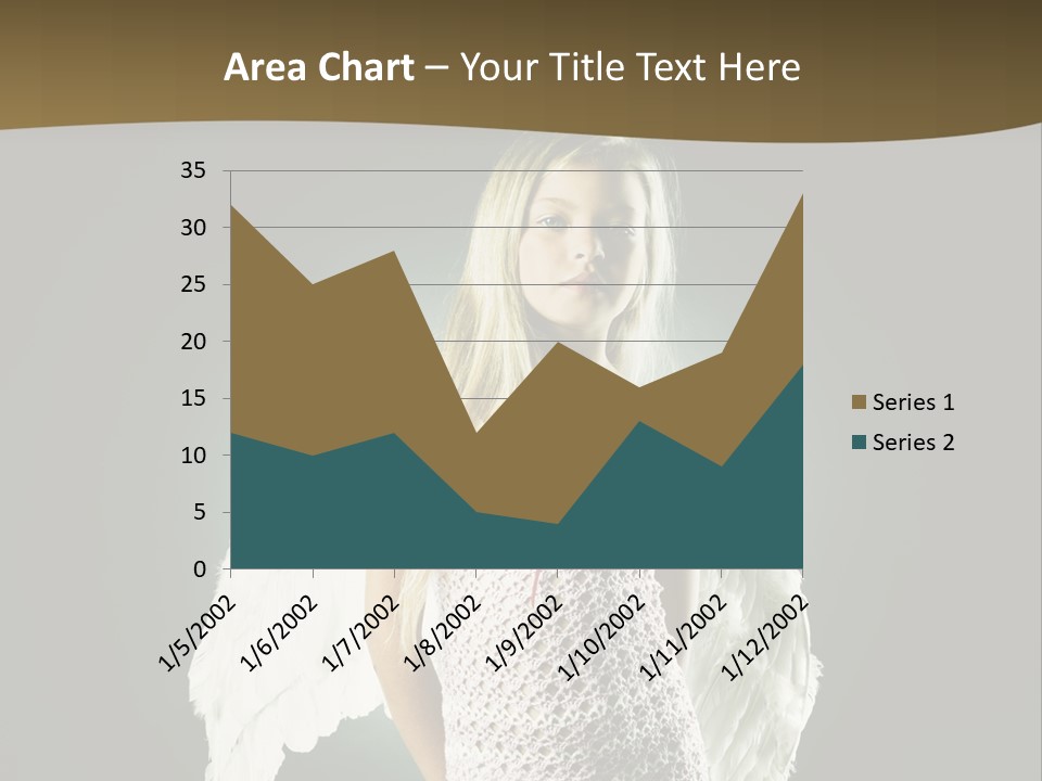 Kid Blond Portrait PowerPoint Template