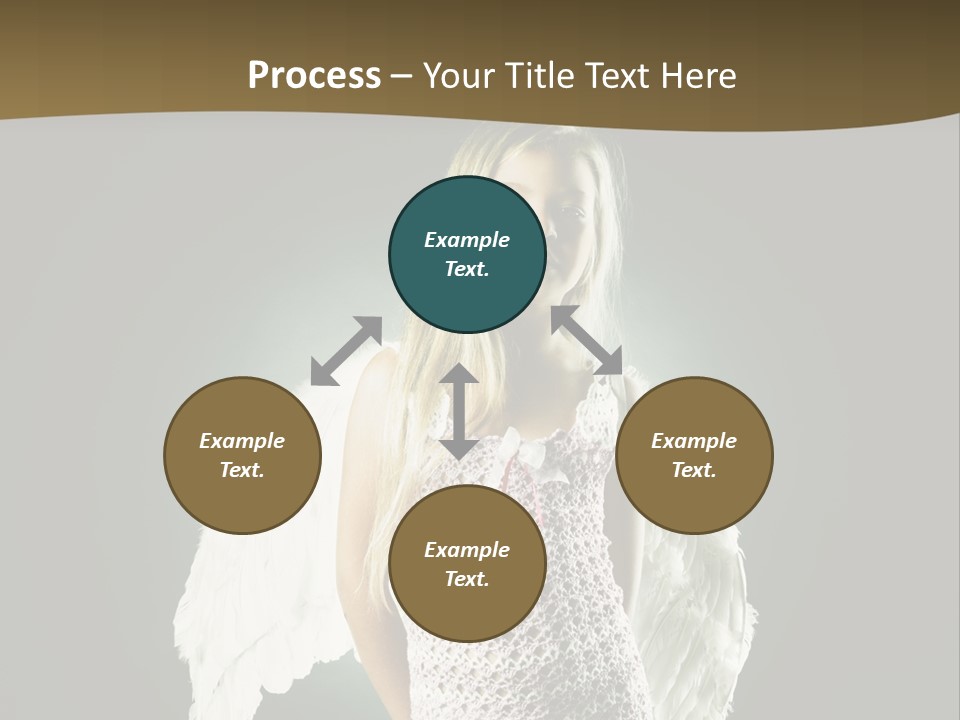 Kid Blond Portrait PowerPoint Template