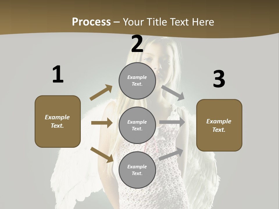 Kid Blond Portrait PowerPoint Template