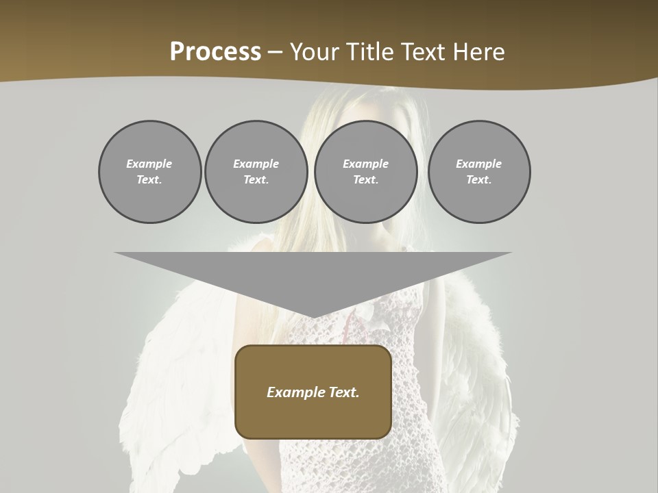 Kid Blond Portrait PowerPoint Template