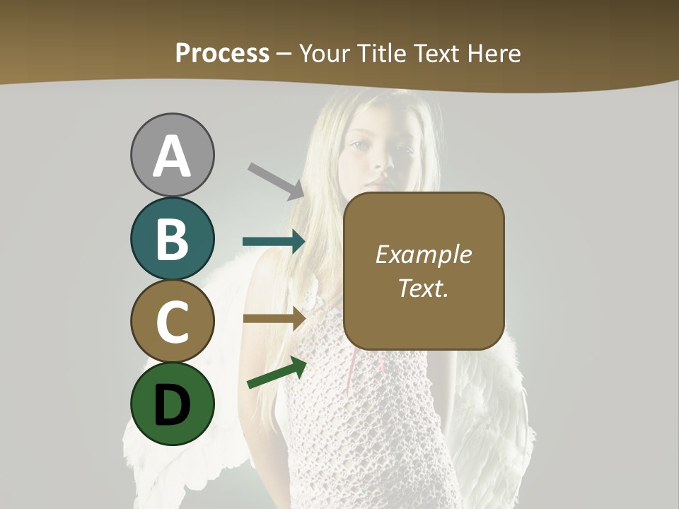 Kid Blond Portrait PowerPoint Template