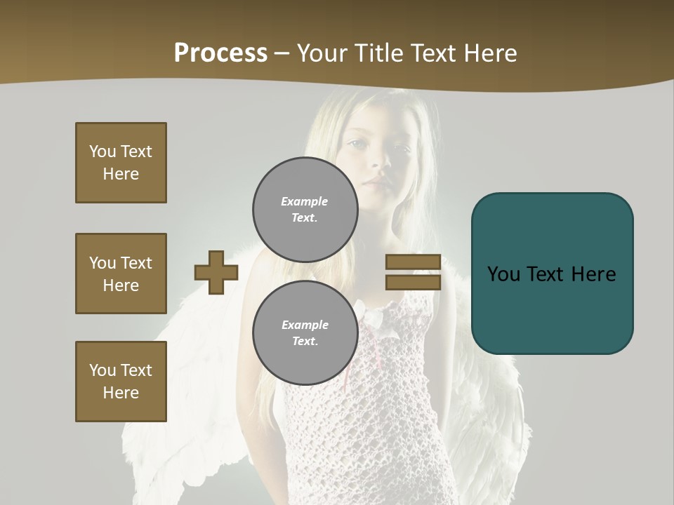 Kid Blond Portrait PowerPoint Template