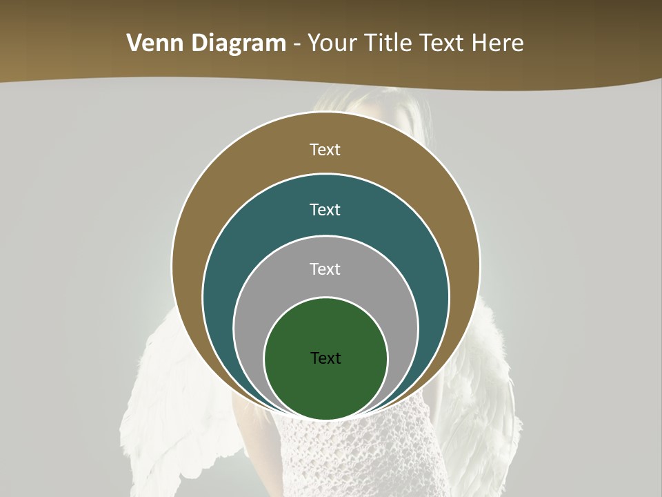 Kid Blond Portrait PowerPoint Template