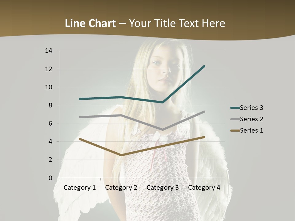 Kid Blond Portrait PowerPoint Template