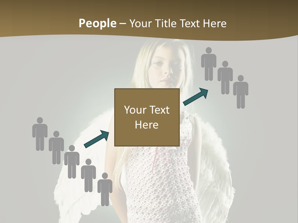 Kid Blond Portrait PowerPoint Template