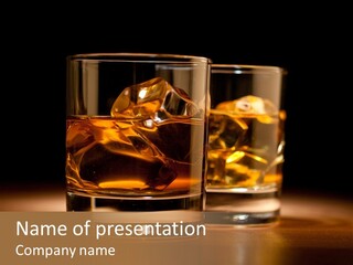 Yellow Beverage Drink PowerPoint Template