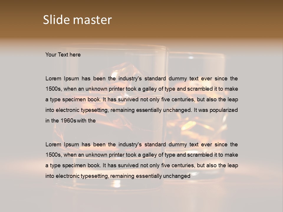 Yellow Beverage Drink PowerPoint Template