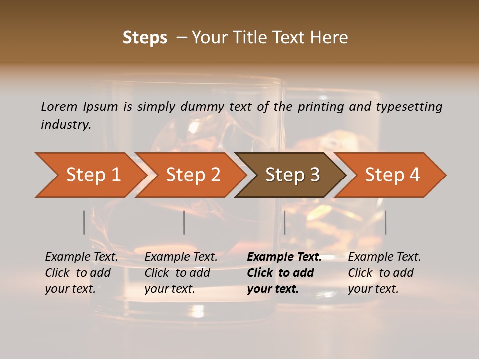 Yellow Beverage Drink PowerPoint Template