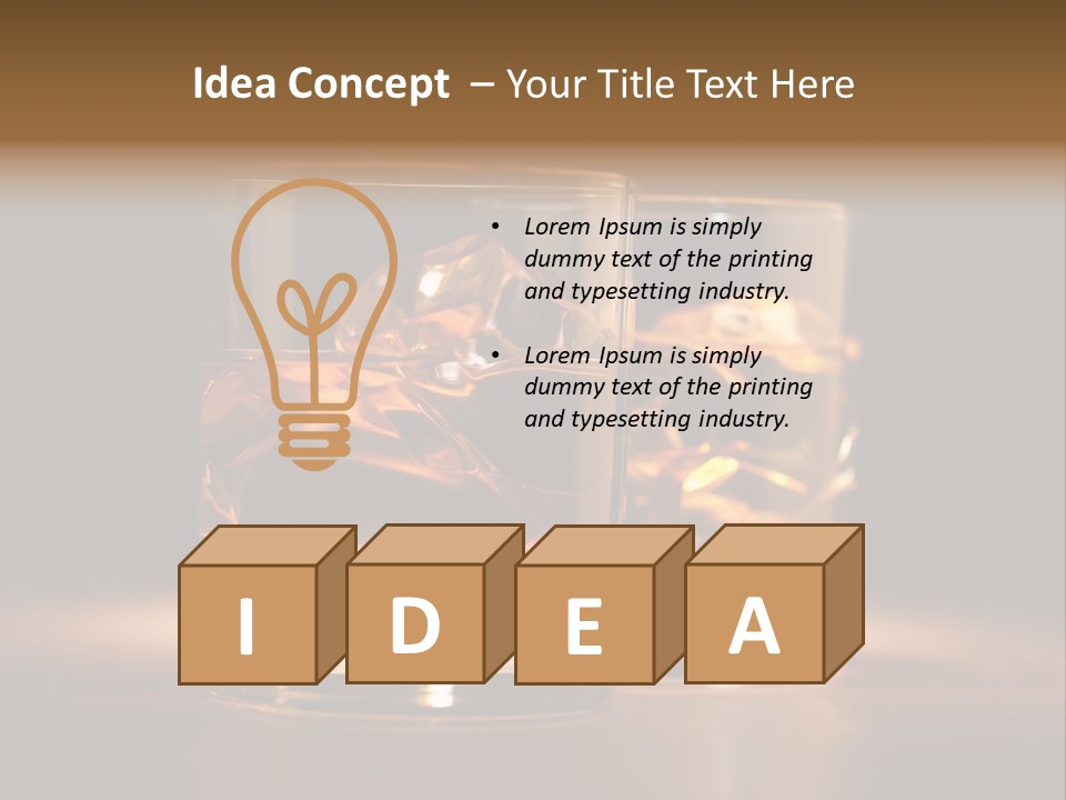 Yellow Beverage Drink PowerPoint Template