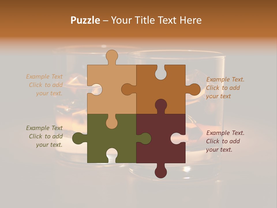 Water Drink Whiskey PowerPoint Template