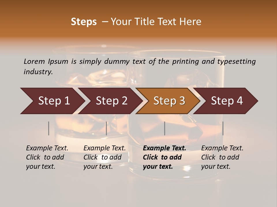 Water Drink Whiskey PowerPoint Template