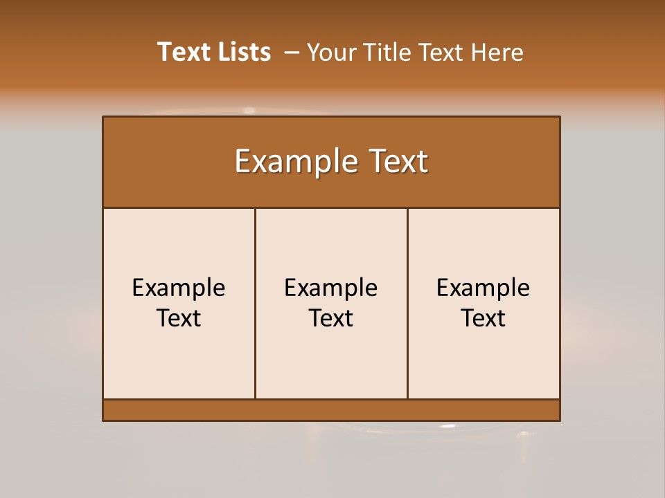 Water Drink Whiskey PowerPoint Template
