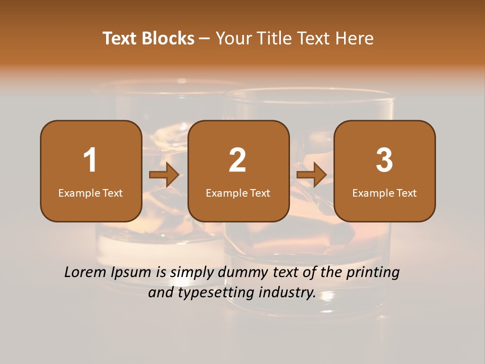 Water Drink Whiskey PowerPoint Template