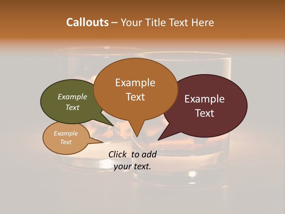 Water Drink Whiskey PowerPoint Template