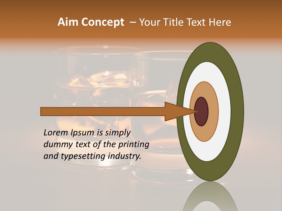 Water Drink Whiskey PowerPoint Template