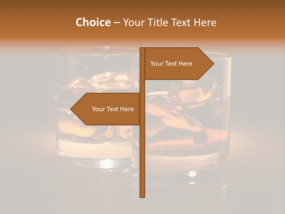 Water Drink Whiskey PowerPoint Template