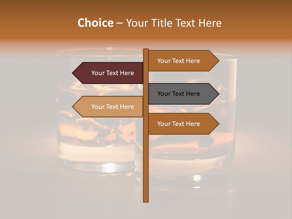 Water Drink Whiskey PowerPoint Template