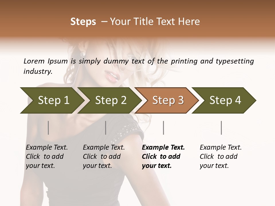 Hairstyle Y Sensual PowerPoint Template