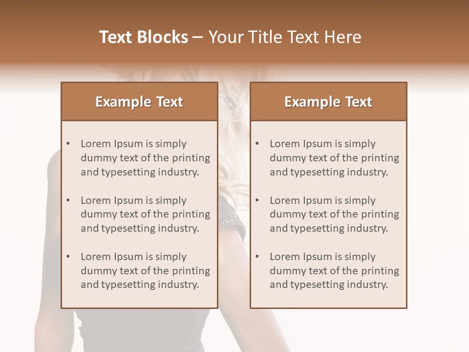 Hairstyle Y Sensual PowerPoint Template