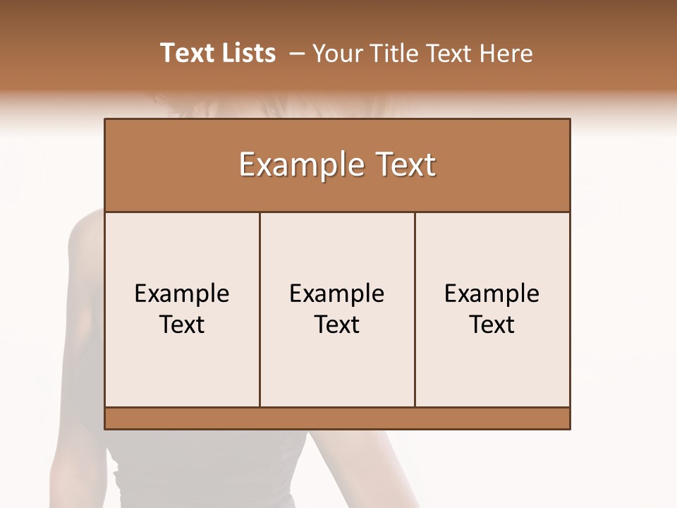 Hairstyle Y Sensual PowerPoint Template