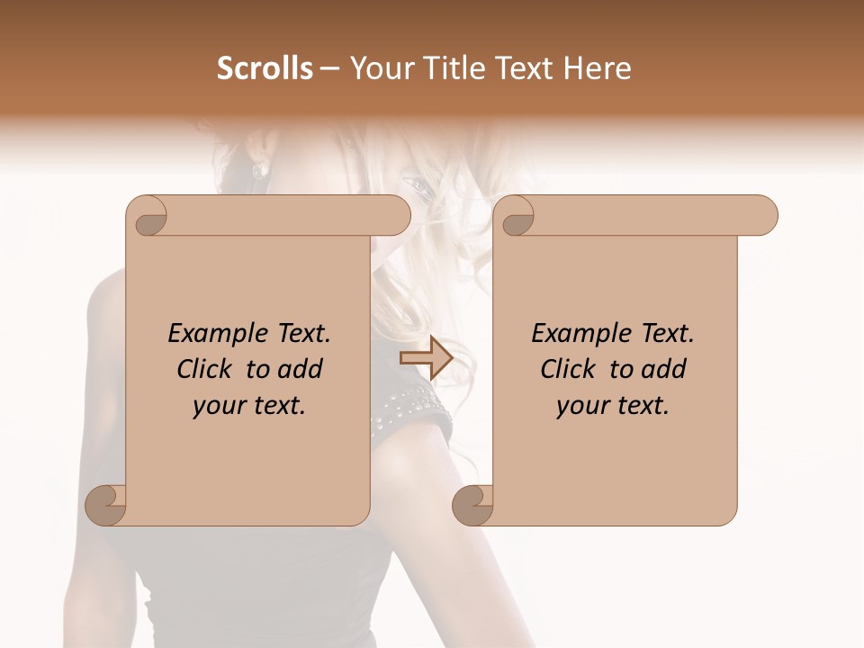 Hairstyle Y Sensual PowerPoint Template