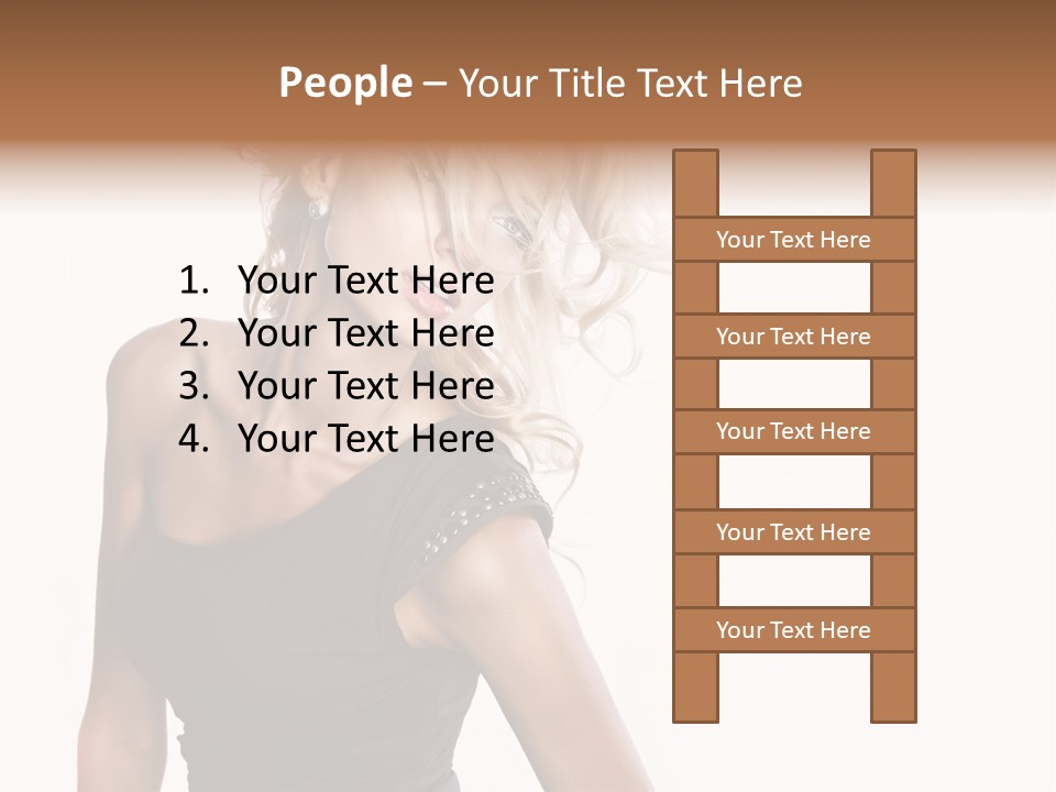 Hairstyle Y Sensual PowerPoint Template