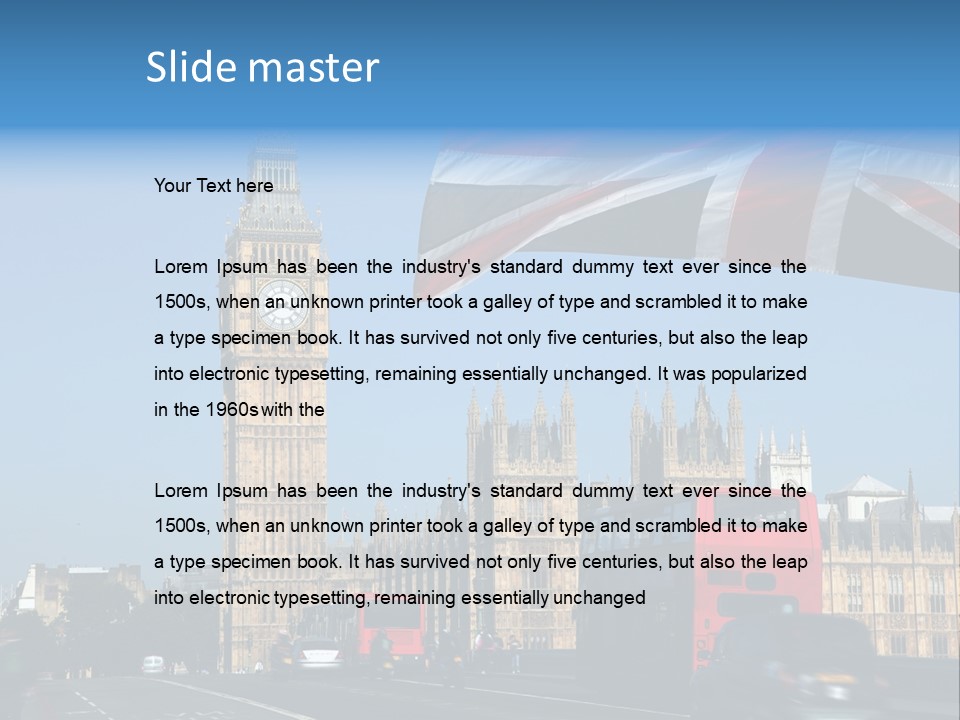 Tower Famous Westminster PowerPoint Template